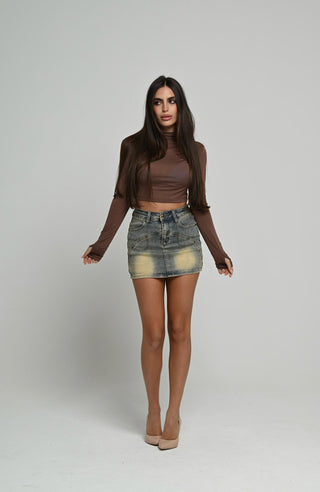 Mini gonna denim