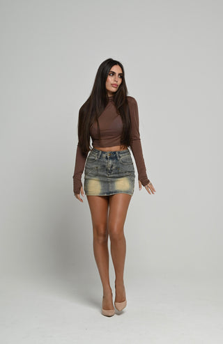 Mini gonna denim